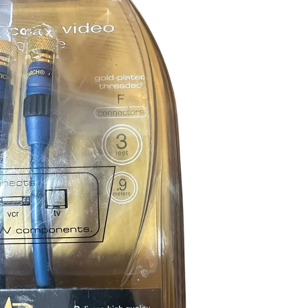 Digital Coax Cable Acoustic Research Model Number AP010 Gold Plated 3 Ft NEW